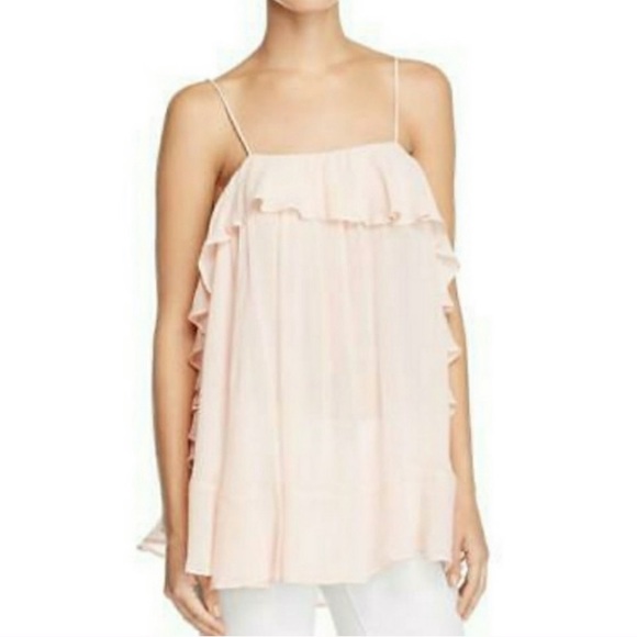 NWT Free People Ruffled Tank Top